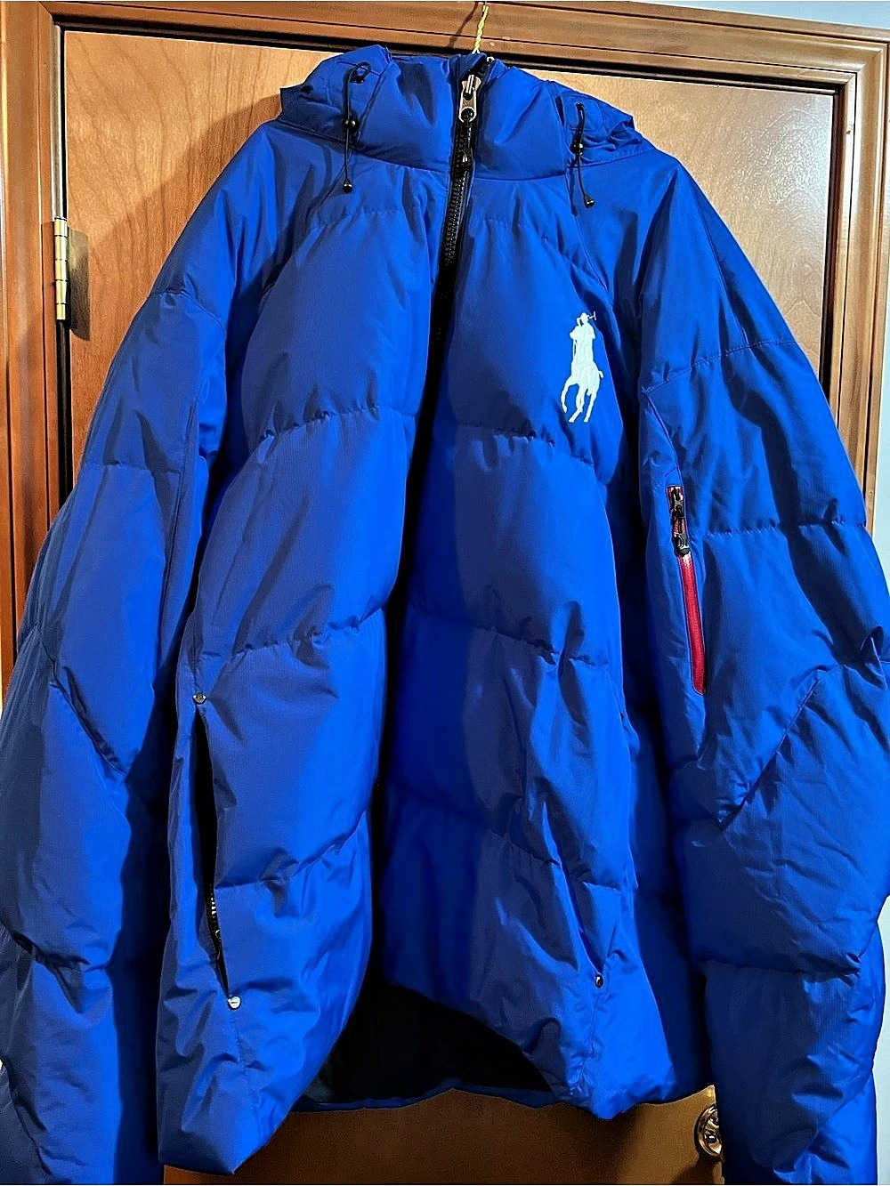 Polo Ralph Lauren Big Pony Down Puffer Jacket Men's Blue